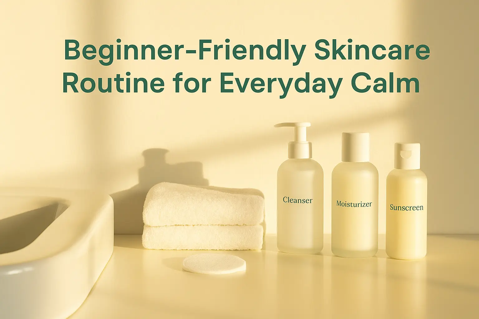 Beginner-Friendly Skincare Routine for Everyday Calm