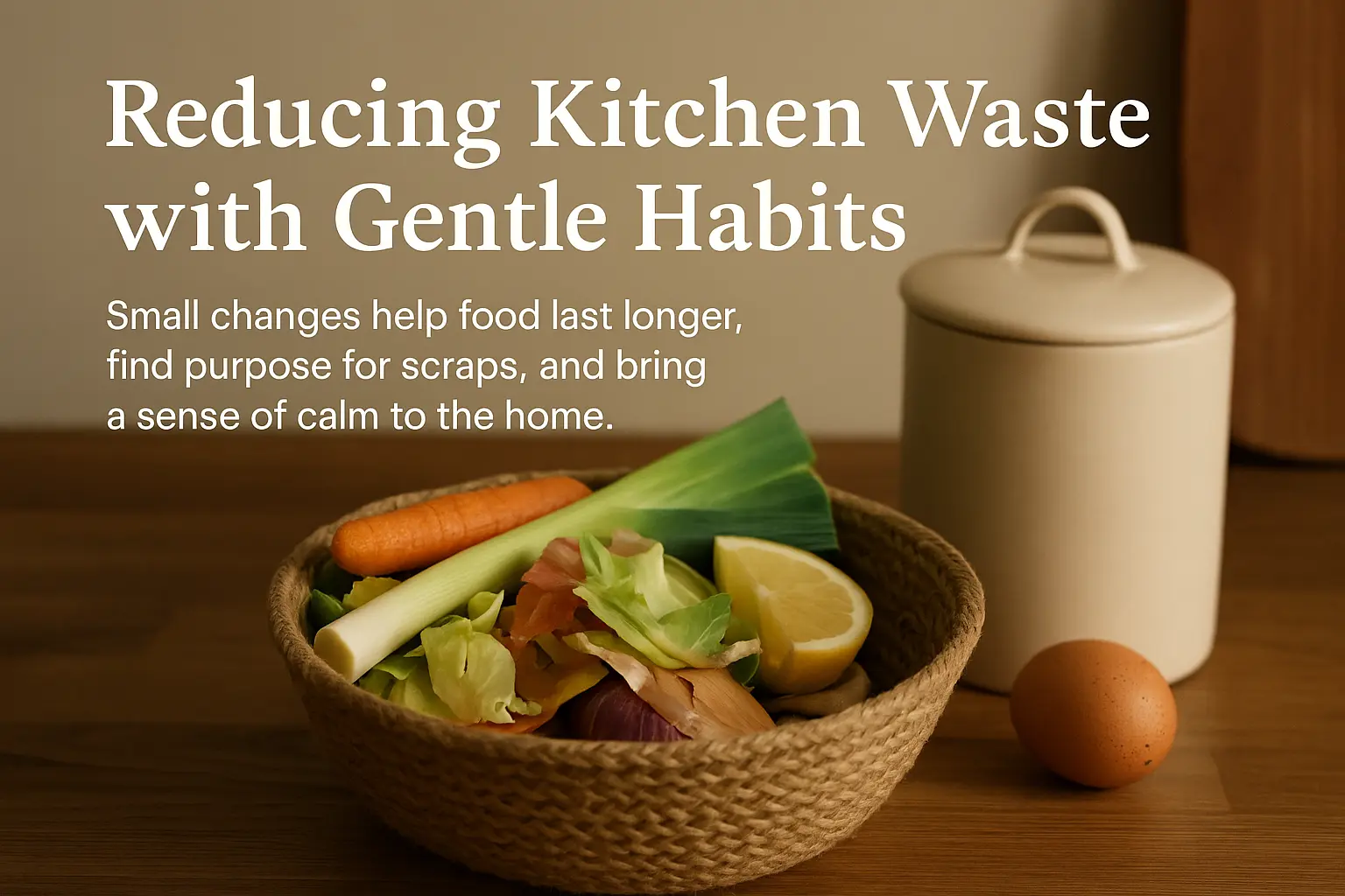 How to Reduce Kitchen Waste Gently